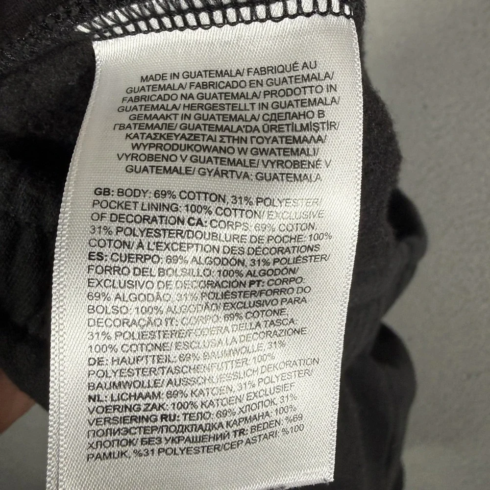 The North Face Shorts Mens Small Black Sweatshorts Elastic Waist Drawstring Logo